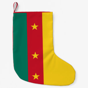 Petite Chaussette De Noël Bas de Noël avec le drapeau du Cameroun