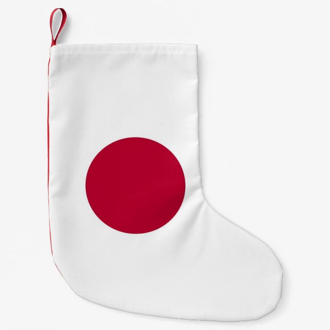 Petite Chaussette De Noël Bas de Noël avec le drapeau du Japon (Devant)