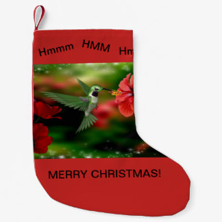 Petite Chaussette De Noël Bas de Noël avec un colibri