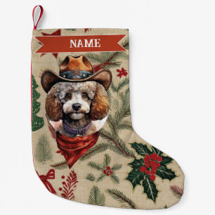 Petite Chaussette De Noël Bas de Noël Cowboy