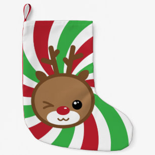 Petite Chaussette De Noël Bas de Noël de renne de Kawaii