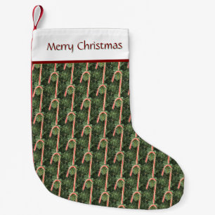 Petite Chaussette De Noël Bas de Noël en canne à sucre