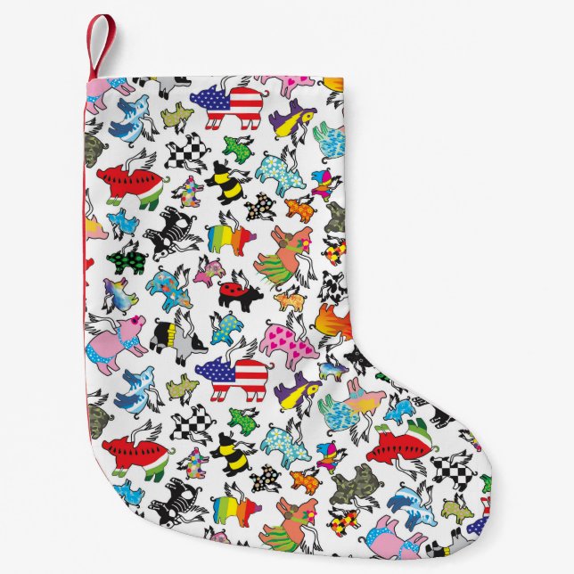 Petite Chaussette De Noël Bas de porc de vol (Devant)