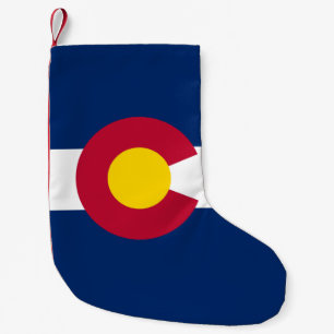 Petite Chaussette De Noël Bas de vacances de Noël de drapeau du Colorado