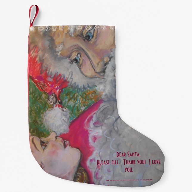 Petite Chaussette De Noël Bas du recouvrement de Père Noël (Devant)