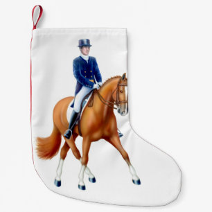 Petite Chaussette De Noël Bas équestre de Noël de cheval de dressage