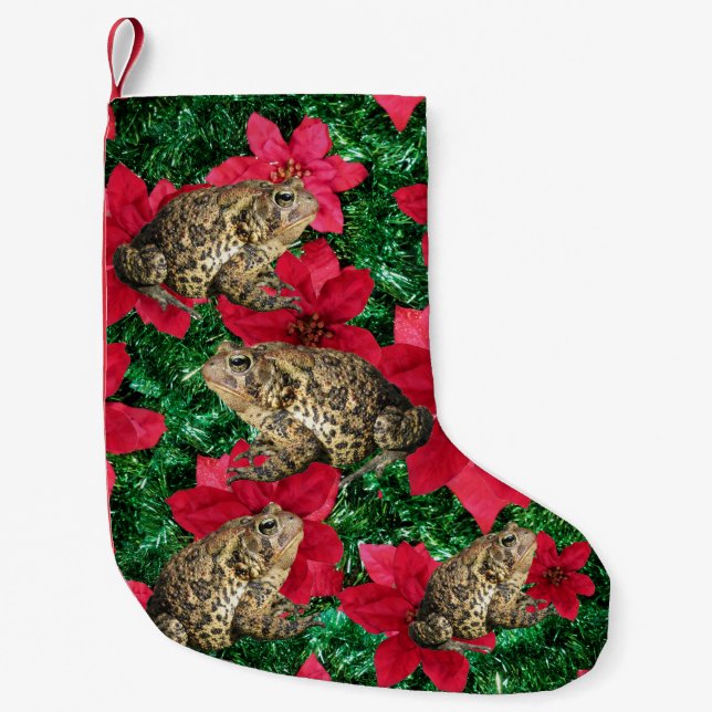 Petite Chaussette De Noël Bas impressionnant de Noël de crapaud de (Devant)