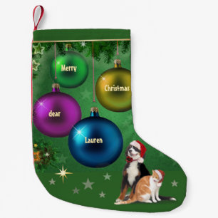 Petite Chaussette De Noël Bas personnalisable de Noël avec des animaux