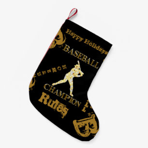 Petite Chaussette De Noël Baseball 