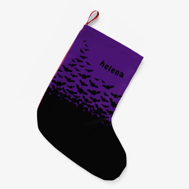 Petite Chaussette De Noël Bat Éffrayant (Devant (Accrochage))