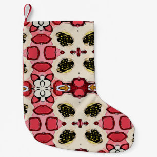 Petite Chaussette De Noël Beau motif abstrait ethnique abstrait et homogène