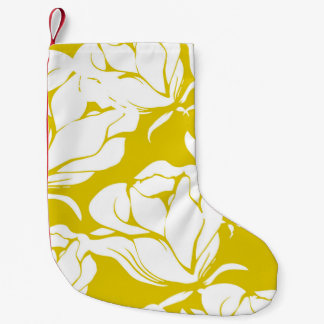 Petite Chaussette De Noël Beau motif floral sans couture arrière - plan.