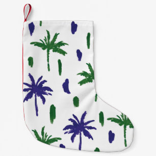 Petite Chaussette De Noël Beau palmiers tropicaux motif