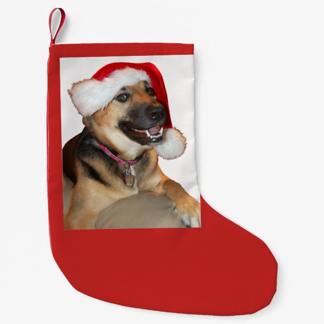 Petite Chaussette De Noël Berger allemand Père Noël (Devant)