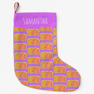 Petite Chaussette De Noël Beurre D'Arachide Et Jelly De Fraise
