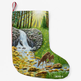 Petite Chaussette De Noël Biche et faon