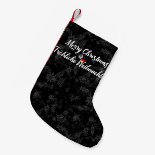 Petite Chaussette De Noël Bilingue Allemand Américain Xmas Stocking
