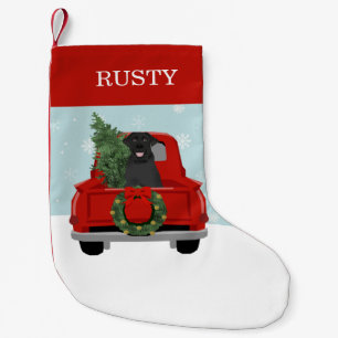 Petite Chaussette De Noël Black Labrador Christmas Dog