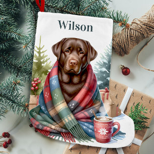 Petite Chaussette De Noël Black Labrador Christmas Stocking