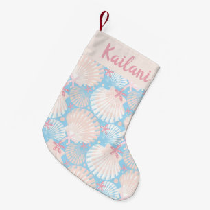 Petite Chaussette De Noël Bleu de Noël côtier