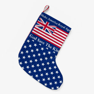 Petite Chaussette De Noël Bleu rouge amusant Rendre à l'Amérique le drapeau 