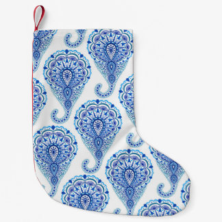 Petite Chaussette De Noël Boho Chic Paisley sans fil Oriental