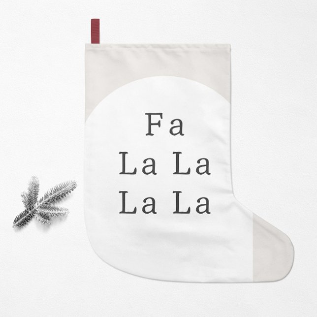 Petite Chaussette De Noël Boho moderne Christmas FA LA (Créateur téléchargé)
