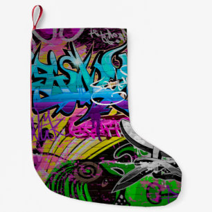 Petite Chaussette De Noël Bois-grange de couleur rustique, arrière - plan, p