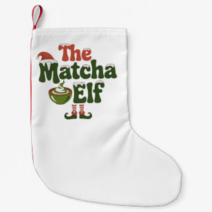 Petite Chaussette De Noël Boisson de Noël magique de l'Elfe de Matcha