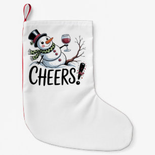 Petite Chaussette De Noël Bonhomme de neige de cuisine de Noël Cheers Cuisin