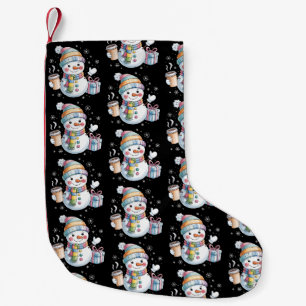 Petite Chaussette De Noël Bonhomme de neige de Noël Cadeau Vacances Hiver Xm