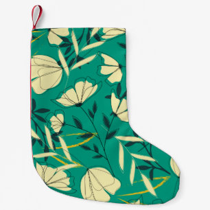 Petite Chaussette De Noël Bright tropical seamless pattern with leaves and p