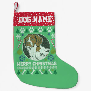 Petite Chaussette De Noël Brittany Spaniel Chien race laide de Noël Sweat