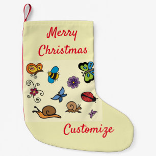 Petite Chaussette De Noël Butterflies Snails Insects Thunder_Cove