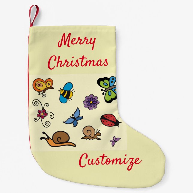 Petite Chaussette De Noël Butterflies Snails Insects Thunder_Cove (Devant)