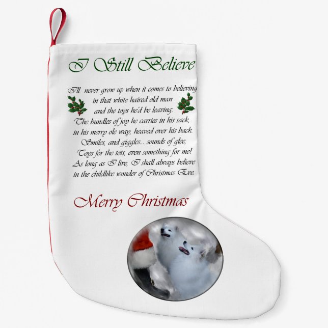 Petite Chaussette De Noël Cadeaux de Noël Eskimo Chien américain (Devant)
