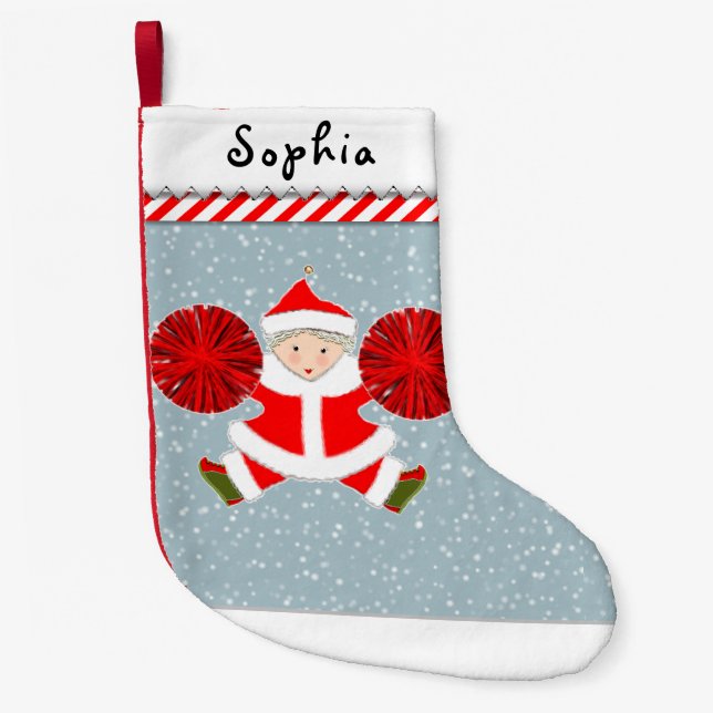 Petite Chaussette De Noël Cadeaux de vacances pom-pom girl (Devant)