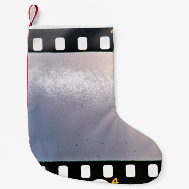 Petite Chaussette De Noël Cadre ou bande de film 35mm vierge sur arrière - p (Devant)