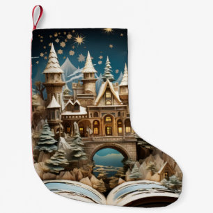 Petite Chaussette De Noël Cahier de Noël Castle Pop-Up Wonderland