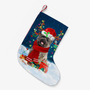 Petite Chaussette De Noël Cairn Terrier chien avec cadeaux de Noël