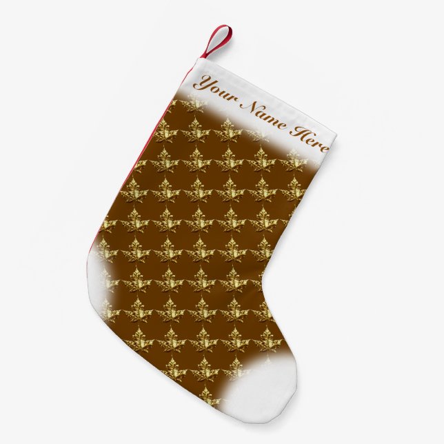 Petite Chaussette De Noël Canada Stocker Canada - Stocking de Noël sur mesur (Devant (Accrochage))