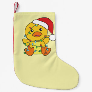Petite Chaussette De Noël Canard Noël Animaux d'hiver Canard de vacances