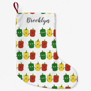 Petite Chaussette De Noël Capsicum trio mignon chantant en dessin animé