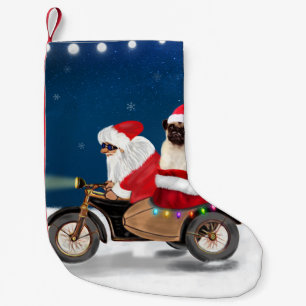 Petite Chaussette De Noël Carlin Chien Noël Père Noël