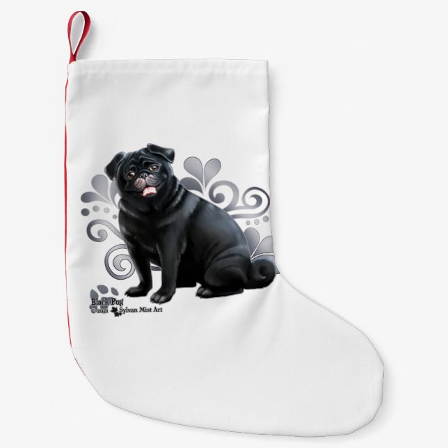 Petite Chaussette De Noël Carlin noir (Devant)