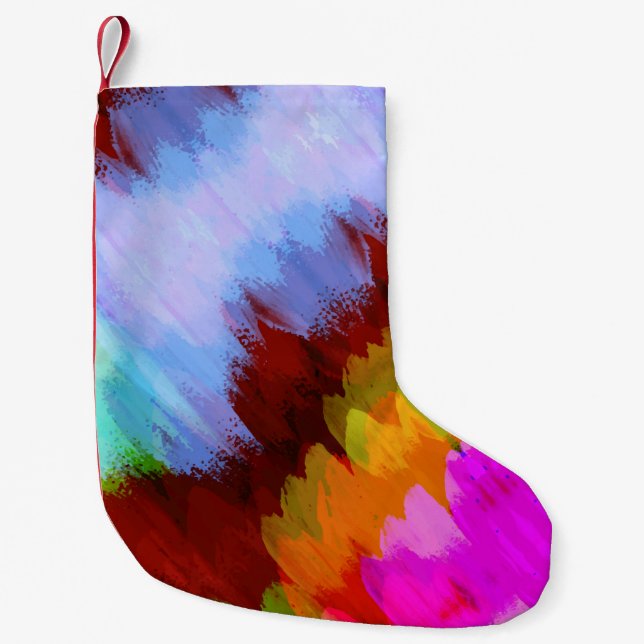 Petite Chaussette De Noël Cascade aquarelle, nature 2 (Devant)