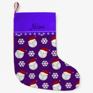 Petite Chaussette De Noël Casquettes pourpres nommés personnalisés de père