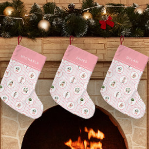 Petite Chaussette De Noël Casse-Noisette Rose Grandmillennial Prépa Noël