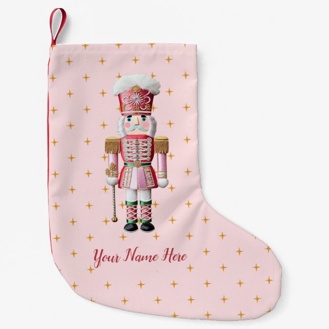 Petite Chaussette De Noël Casse-noisettes de Noël personnalisées (Devant)