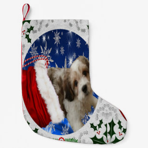 Petite Chaussette De Noël Cavachon Stocking, chien de Noël